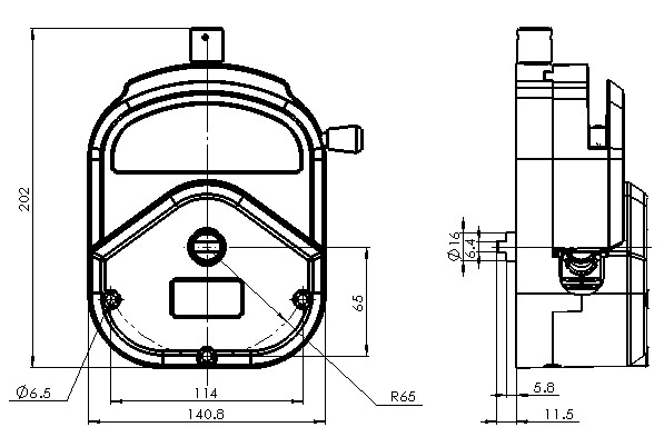 YZ35短(duǎn)軸尺寸圖